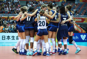 La nazionale azzurra di volley femminile